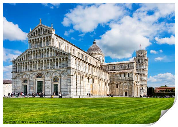 Piazza dei Miracoli Print by Rick Lindley