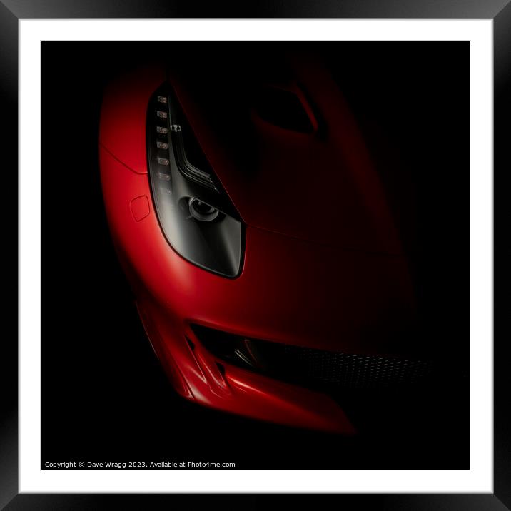 Ferrari F12 TDF Framed Mounted Print by Dave Wragg