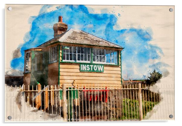 Instow Signal Box Acrylic by Graham Lathbury