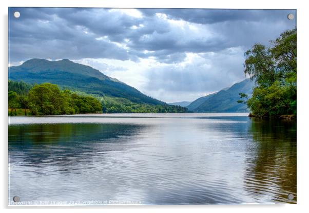Serene Reflections on Loch Eck Acrylic by RJW Images