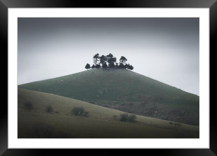 Enchanting Colmers Hill on Misty Day Framed Mounted Print by Mark Jones