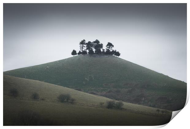Enchanting Colmers Hill on Misty Day Print by Mark Jones