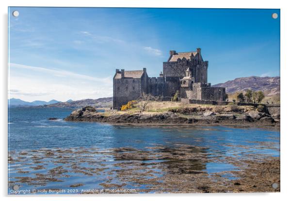 Enigmatic Eilean Donan: Scotland's Highland Enchan Acrylic by Holly Burgess