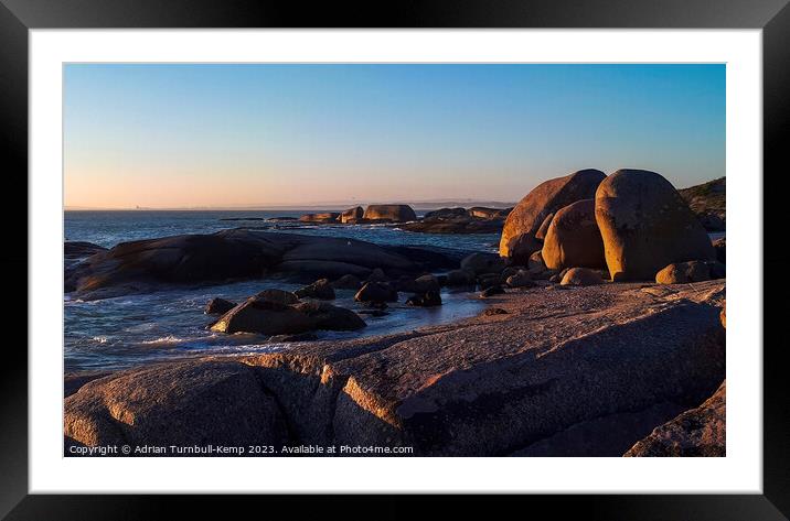 Golden boulders Framed Mounted Print by Adrian Turnbull-Kemp