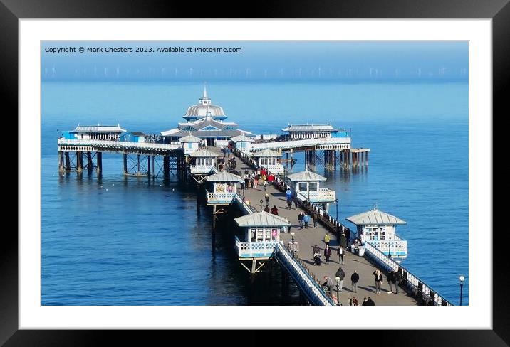 Blissful Moments on Llandudno Pier Framed Mounted Print by Mark Chesters
