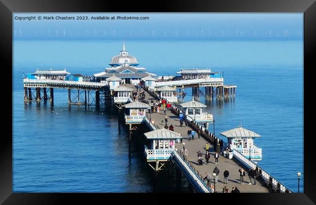 Blissful Moments on Llandudno Pier Framed Print by Mark Chesters