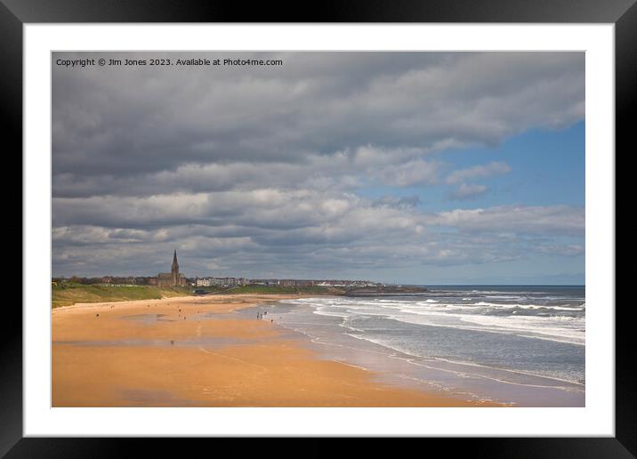 The Long Sands at Tynemouth Framed Mounted Print by Jim Jones