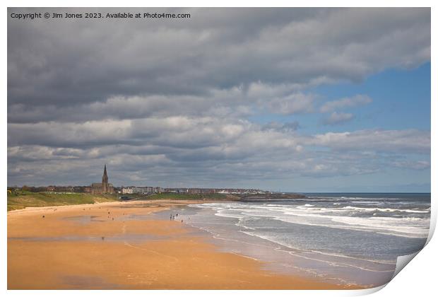 The Long Sands at Tynemouth Print by Jim Jones