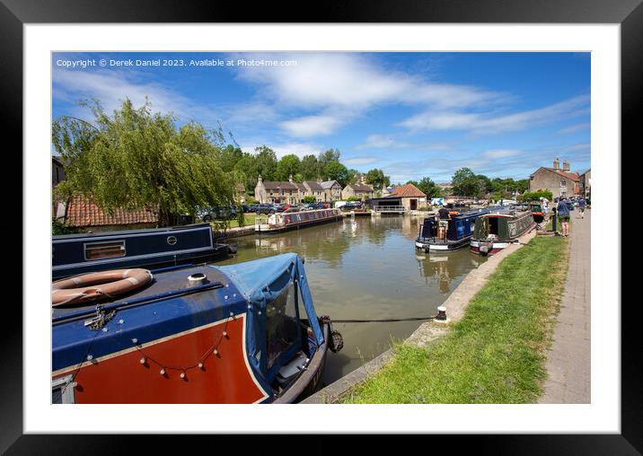 Serenity on the Kennet and Avon Canal Framed Mounted Print by Derek Daniel