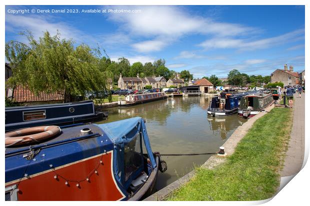 Serenity on the Kennet and Avon Canal Print by Derek Daniel