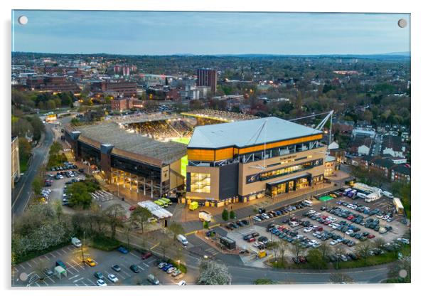 Molineux Stadium Acrylic by Apollo Aerial Photography