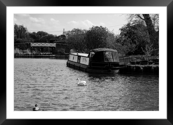 Rufford Leeds to Liverpool canal Framed Mounted Print by David French