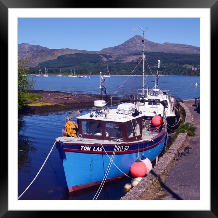 Fishing boats at Brodick, Isle of Arran Framed Mounted Print by Allan Durward Photography