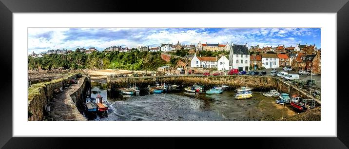 360 Crail Harbour  Framed Mounted Print by Laura McGlinn Photog