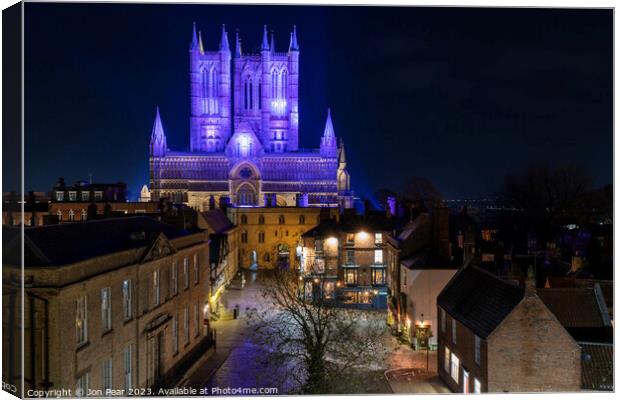 Lincoln Cathedral  Canvas Print by Jon Pear