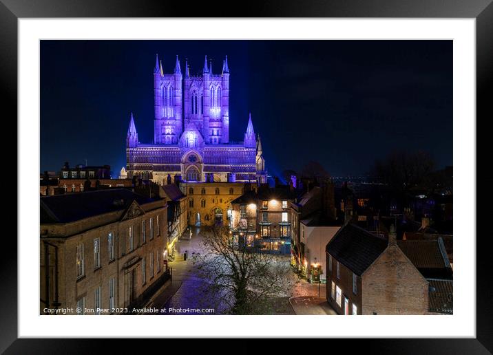 Lincoln Cathedral  Framed Mounted Print by Jon Pear