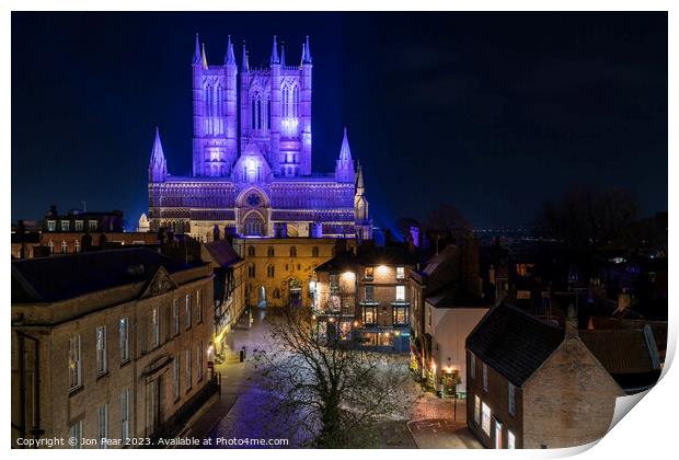 Lincoln Cathedral  Print by Jon Pear