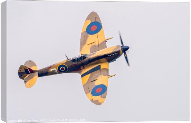 Spitfire MkIX Canvas Print by Jon Pear