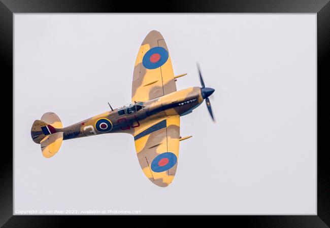 Spitfire MkIX Framed Print by Jon Pear
