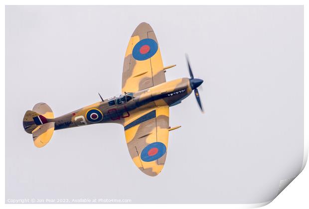 Spitfire MkIX Print by Jon Pear