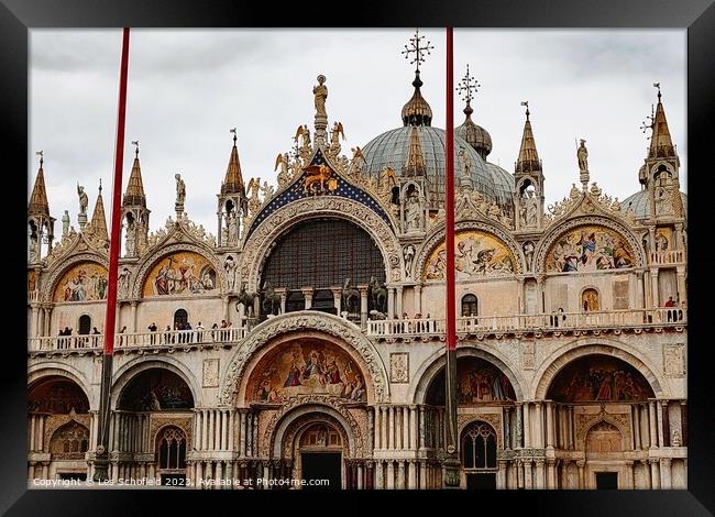 Majestic St Marks Basilica Framed Print by Les Schofield