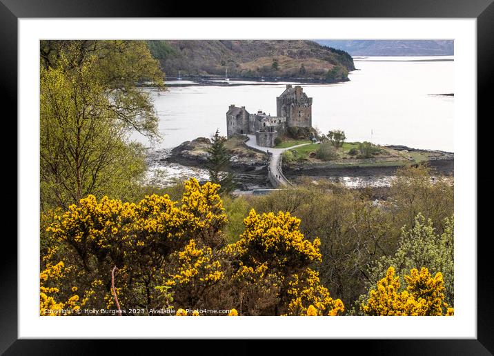 Eilean Castle Scotland on our trip on the 500 route  Framed Mounted Print by Holly Burgess