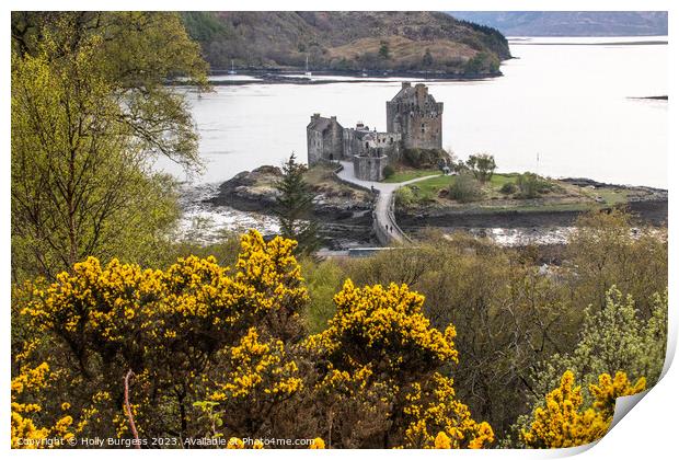 Eilean Castle Scotland on our trip on the 500 route  Print by Holly Burgess