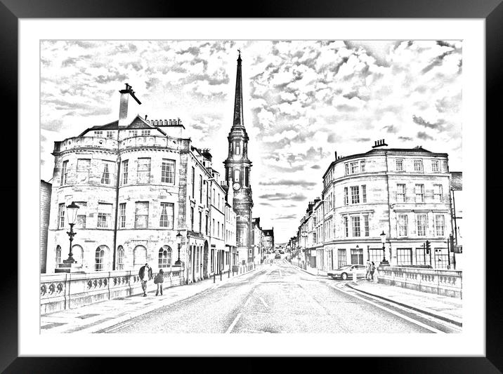 Ayr town architecture Framed Mounted Print by Allan Durward Photography