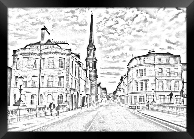 Ayr town architecture Framed Print by Allan Durward Photography