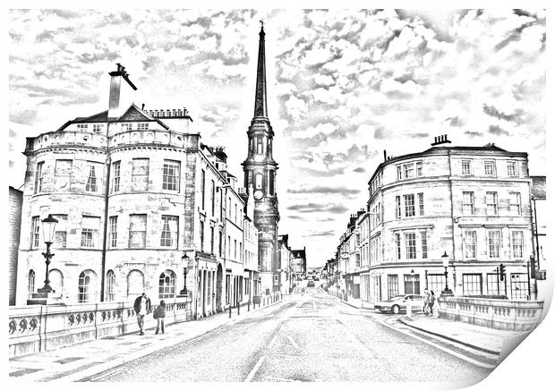 Ayr town architecture Print by Allan Durward Photography