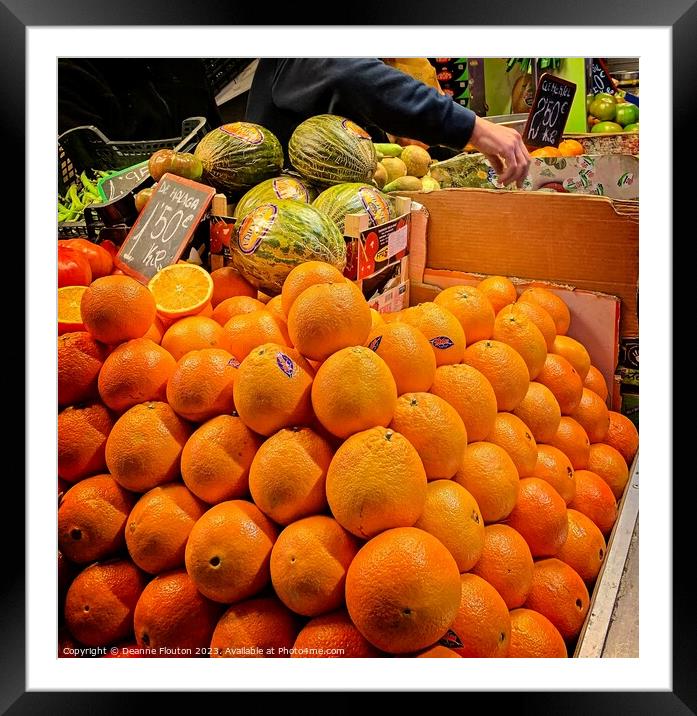 Bursting with Vitamin C Framed Mounted Print by Deanne Flouton
