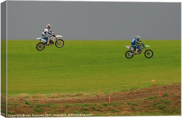 Moto Cross Jump Canvas Print by Oxon Images