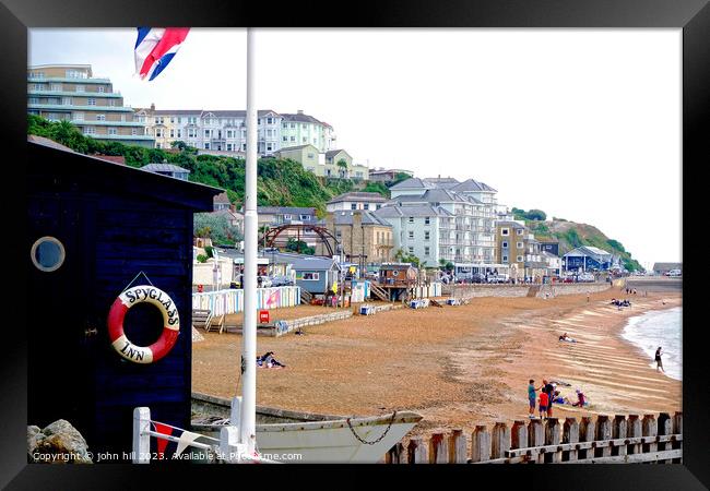 Ventnor beach on the Isle of Wight. Framed Print by john hill
