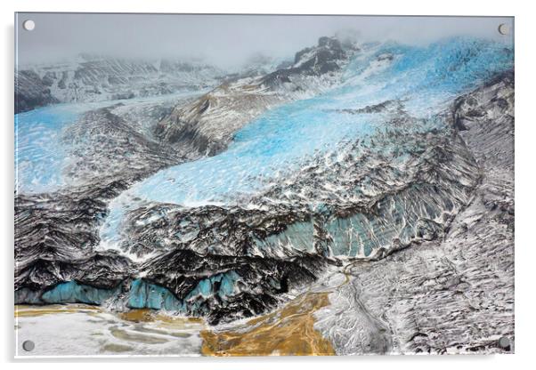 Falljokull Glacier, Iceland Acrylic by Arterra 
