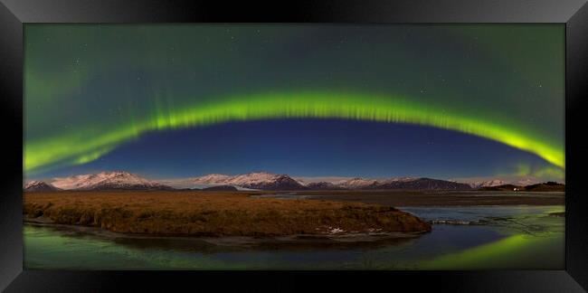 Northern Lights in Iceland Framed Print by Arterra 