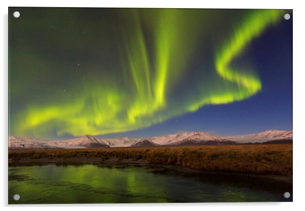 Aurora Borealis in Iceland Acrylic by Arterra 