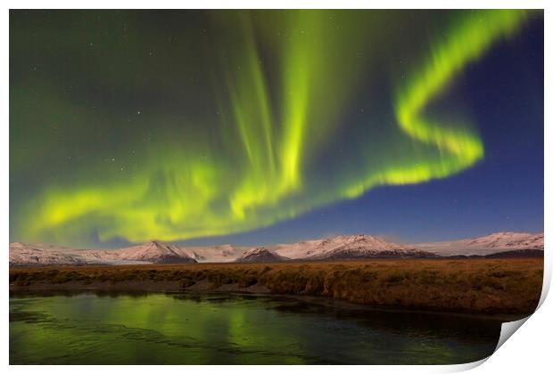 Aurora Borealis in Iceland Print by Arterra 