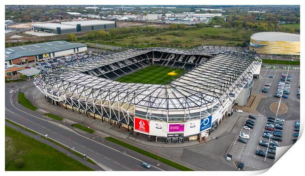 Pride Park Derby County Print by Apollo Aerial Photography