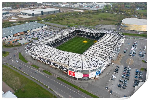 Pride Park Derby County Print by Apollo Aerial Photography