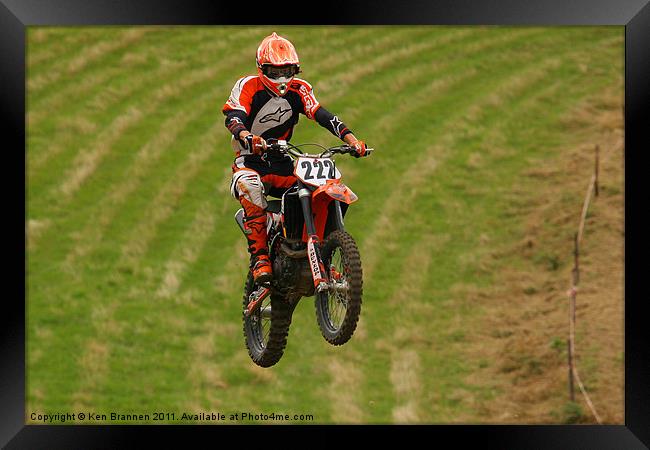Moto Cross Jump Framed Print by Oxon Images