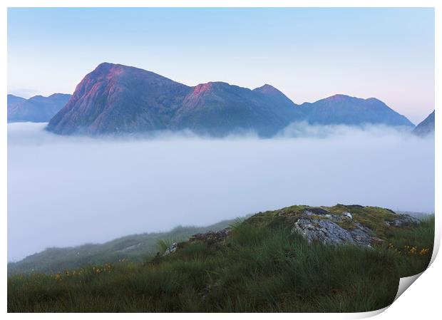 Buachaille Etive Mor Cloud Inversion Print by Anthony McGeever