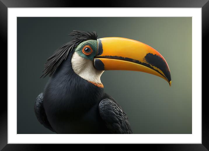 Toucan Framed Mounted Print by Picture Wizard