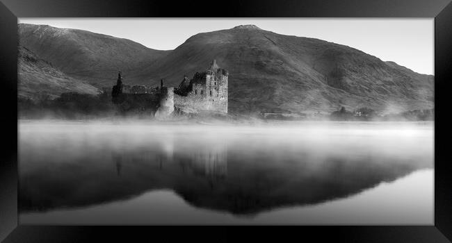 Misty Reflections of Kilchurn Castle Framed Print by Anthony McGeever