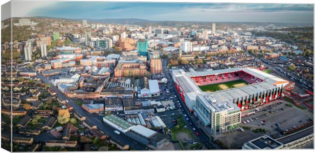 The Passionate Home of Sheffield United Canvas Print by Apollo Aerial Photography