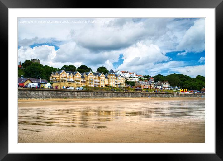 Filey Seafront Framed Mounted Print by Alison Chambers