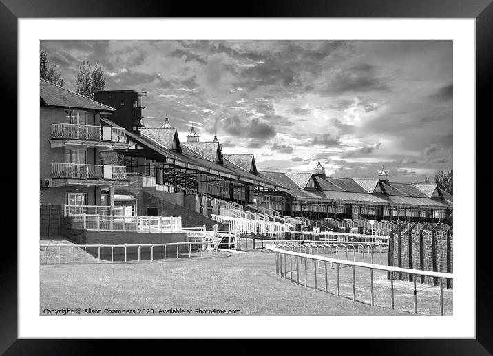 Pontefract Racecourse Framed Mounted Print by Alison Chambers