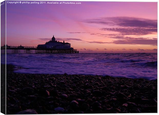 Sunrise at the pier Canvas Print by camera man