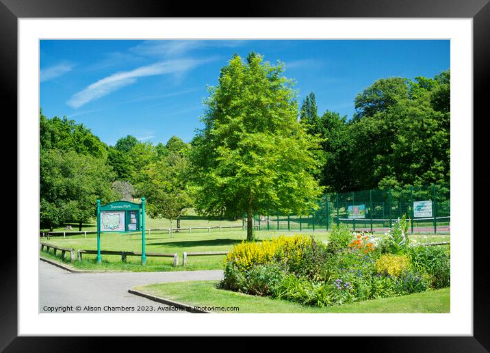 Thornes Park Wakefield Framed Mounted Print by Alison Chambers