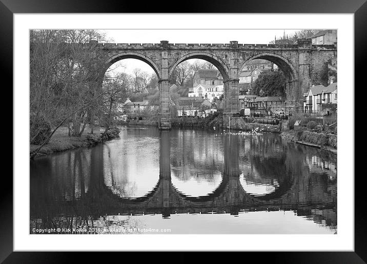 Knaresborough Bridge Framed Mounted Print by Kirk Howie
