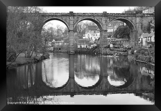 Knaresborough Bridge Framed Print by Kirk Howie
